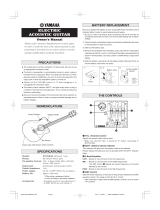 Yamaha APX500II Manualul proprietarului