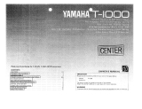Yamaha T-1000 Manualul proprietarului