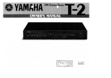 Yamaha T-2 Manualul proprietarului
