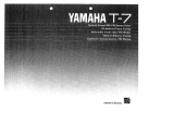 Yamaha T-7 Manualul proprietarului