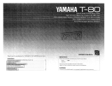 Yamaha T-80 Manualul proprietarului
