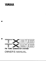 Yamaha TX816 Manualul proprietarului