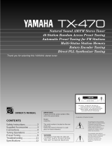 Yamaha TX-470 Manualul proprietarului