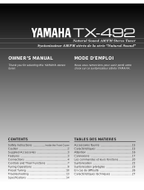 Yamaha TX-492 Manualul proprietarului