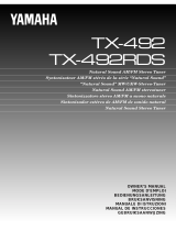 Yamaha TX-492RDS Manualul proprietarului