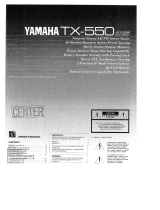 Yamaha TX-550 Manualul proprietarului