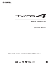 Yamaha Tyros4 Manualul proprietarului
