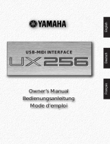 Yamaha UX256 Manual de utilizare