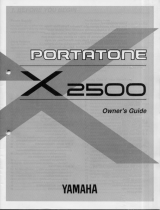 Yamaha X2500 Manualul proprietarului
