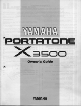 Yamaha X3500 Manualul proprietarului