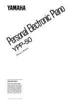 Yamaha YPP-50 Manual de utilizare