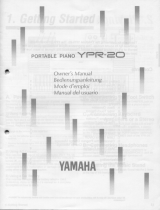 Yamaha YPR-20 Manualul proprietarului