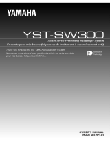 Yamaha YST-SW300 Manualul proprietarului