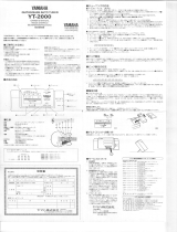 Yamaha YT-2000 Manualul proprietarului