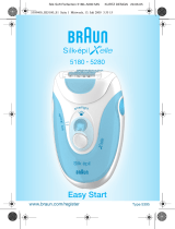 Braun 5180,  5280,  Silk-épil X'elle Easy Start Manual de utilizare