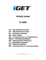 iGET Li-ion, 2600 mAh Manualul utilizatorului