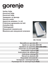 Gorenje VS110W Manual de utilizare