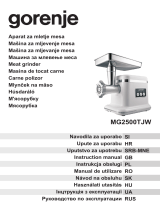 Gorenje MG2500TJW Manual de utilizare