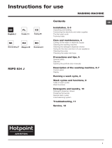 HOTPOINT/ARISTON RSPD 824 JX EU Manualul utilizatorului