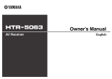 Yamaha HTR-5063 Manualul proprietarului