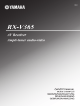 Yamaha RX-V365 Manualul proprietarului