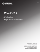 Yamaha RX-V465 Manualul proprietarului