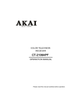 Akai ct 2107 dt Manual de utilizare