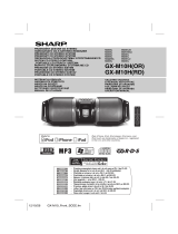 Sharp Portable Stereo System GX-M10H(RD) Manual de utilizare