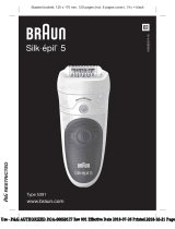 Braun Épilateur Silk-épil 5 Wetetdry 81706331 Blanc, Turquoise 28 Pince(s) Manual de utilizare