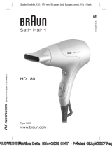 Braun HD 180, Satin Hair 1 Manual de utilizare