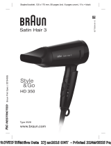 Braun HD 350 Satin Hair 3 Manual de utilizare