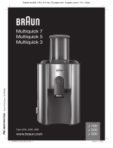 Braun Centrifugeuse Xl 800w Noir Premium - J300 Manual de utilizare
