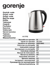 Gorenje K17FE Manual de utilizare