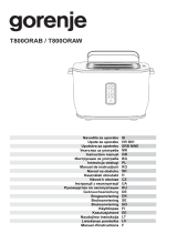 Gorenje T800ORAW Manual de utilizare