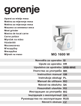 Gorenje MG1500SJW Manual de utilizare