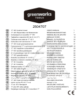 Greenworks 2500207UC2500407UC2504707UAG-MAX 2500207 Manualul proprietarului