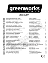 Greenworks 2502907 Manual de utilizare