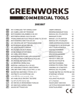 Greenworks GD40TCS Manual de utilizare