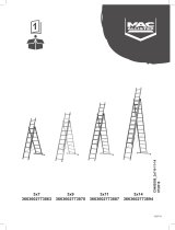 Mac Allister Échelle multiposition 3 x 7 marches - 4,65 m Manual de utilizare