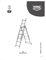 Mac Allister Échelle d'escalier multiposition 3 x 6 marches - 3,85 m Manual de utilizare