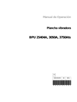 Wacker Neuson BPU 3050A US Manual de utilizare