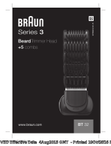 Braun BT 32, Beard Trimmer Head + 5 combs, Series 3 Manual de utilizare