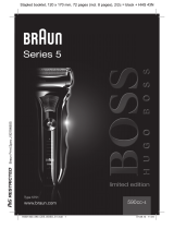 Braun 590cc-4, Series 5, limited edition, Hugo Boss Manual de utilizare