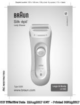 Braun LS5560, Legs & Body, Silk-épil Lady Shaver Manual de utilizare