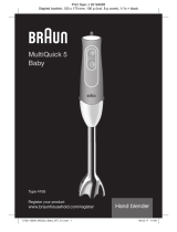 Braun Multiquick 5 staafmixer MQ 523 Baby Manual de utilizare