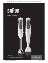 Braun MQ3025 Spaghetti Hand Blender Manual de utilizare