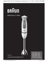Braun MQ 5000 Soup Multiquick 5 Vario Manual de utilizare