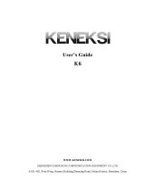 KENEKSI K6 Manualul utilizatorului