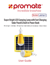 Promate SolarLamp-1 Manualul utilizatorului