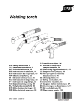 ESAB Welding torch Manual de utilizare